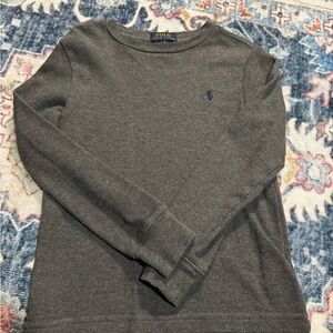 Polo by Ralph Lauren Charcoal Long Sleeve Shirt